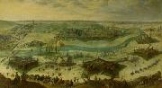 Peter Snayers A siege of a city, thought to be the siege of Gulik by the Spanish under the command of Hendrik van den Bergh, 5 September 1621-3 February 1622. Germany oil painting artist